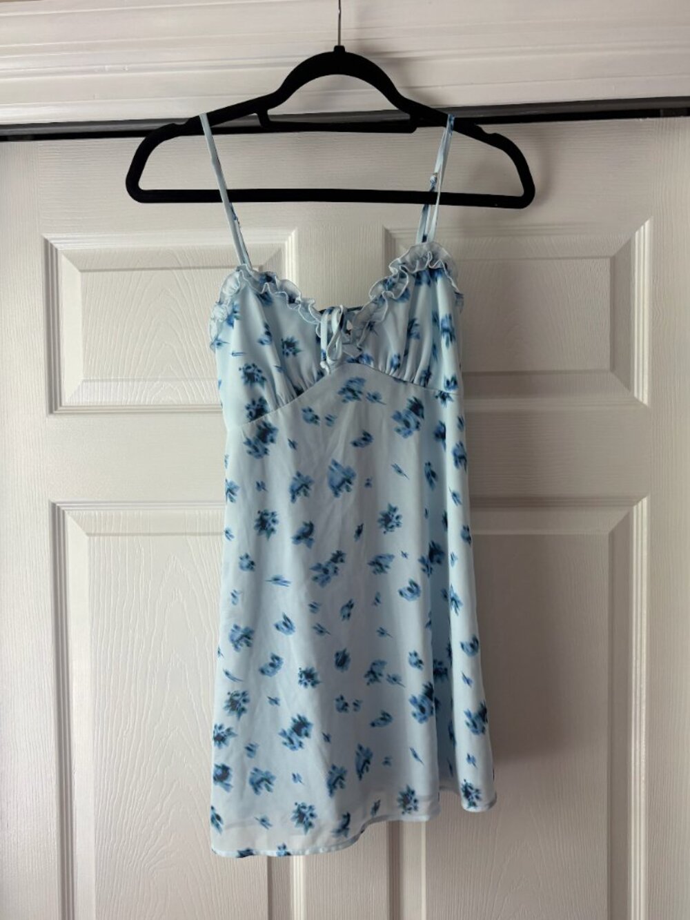 Blue Floral Mini Sundress NWT
